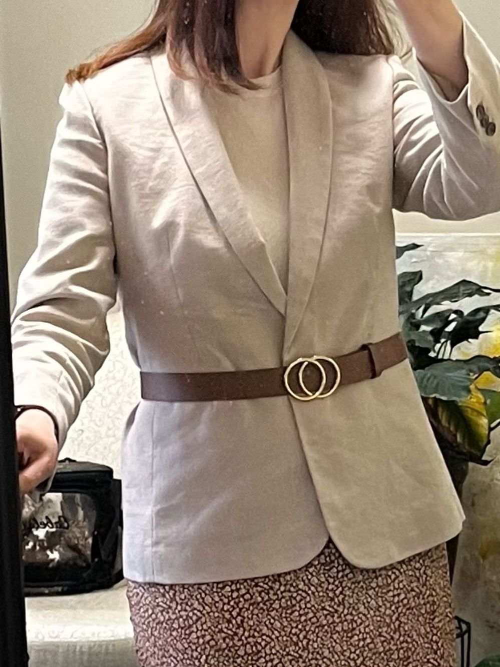 J. Crew women's blazer in light beige